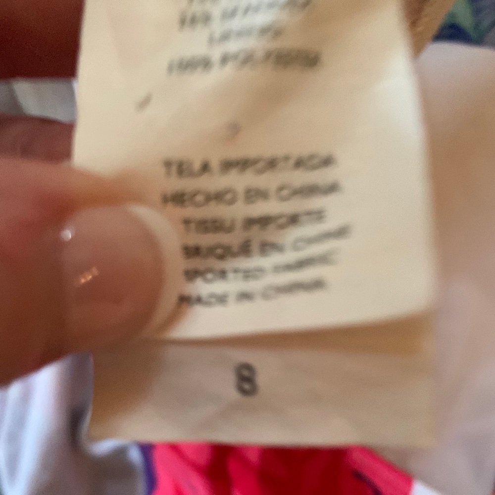 Jantzen Colorful Tropical Print Tankini Top Sz - Picture 6 of 7
